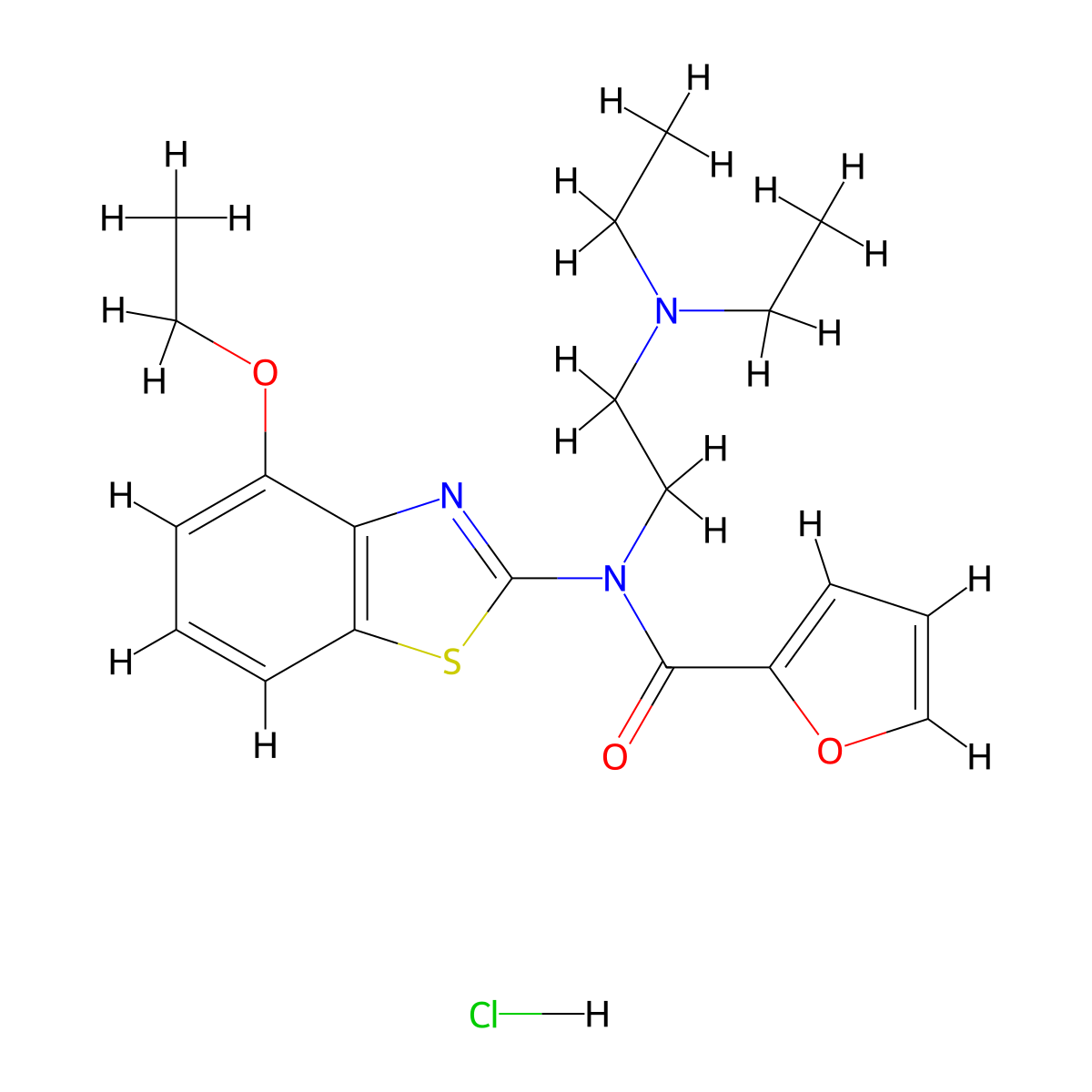 N-[2-(Diethylamino)ethyl]-N-(4-ethoxy-1,3-benzothiazol-2-YL)furan-2-carboxamide hydrochloride molecular structure, CAS 1216580-81-2