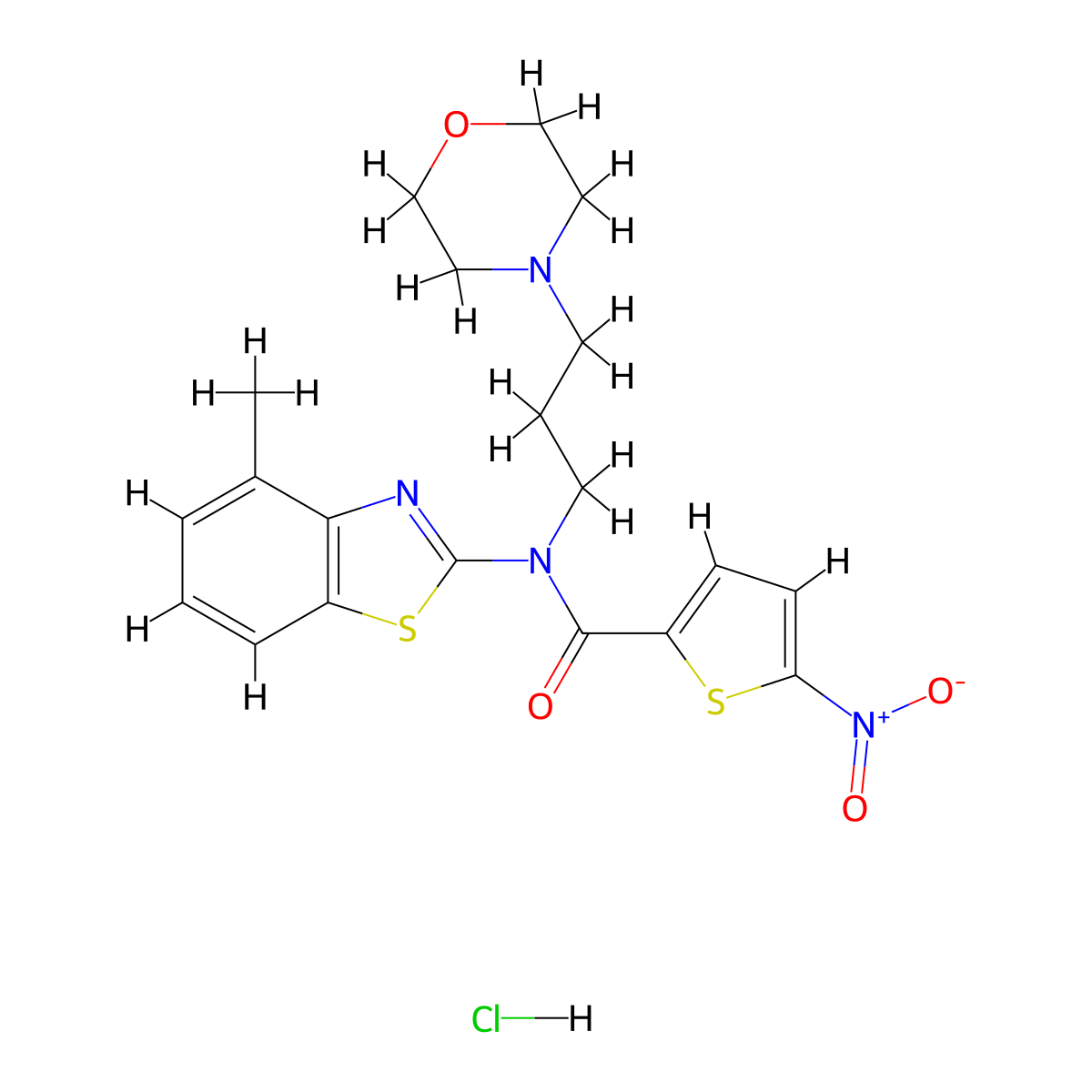 N-(4-methylbenzo[d]thiazol-2-yl)-N-(3-morpholinopropyl)-5-nitrothiophene-2-carboxamide hydrochloride molecular structure, CAS 1216580-90-3