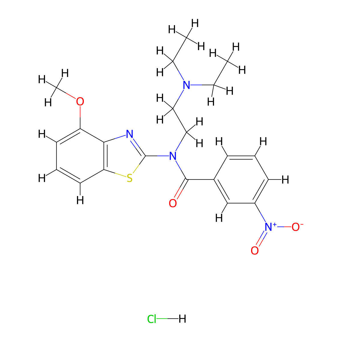 N-(2-(diethylamino)ethyl)-N-(4-methoxybenzo[d]thiazol-2-yl)-3-nitrobenzamide hydrochloride molecular structure, CAS 1216588-84-9
