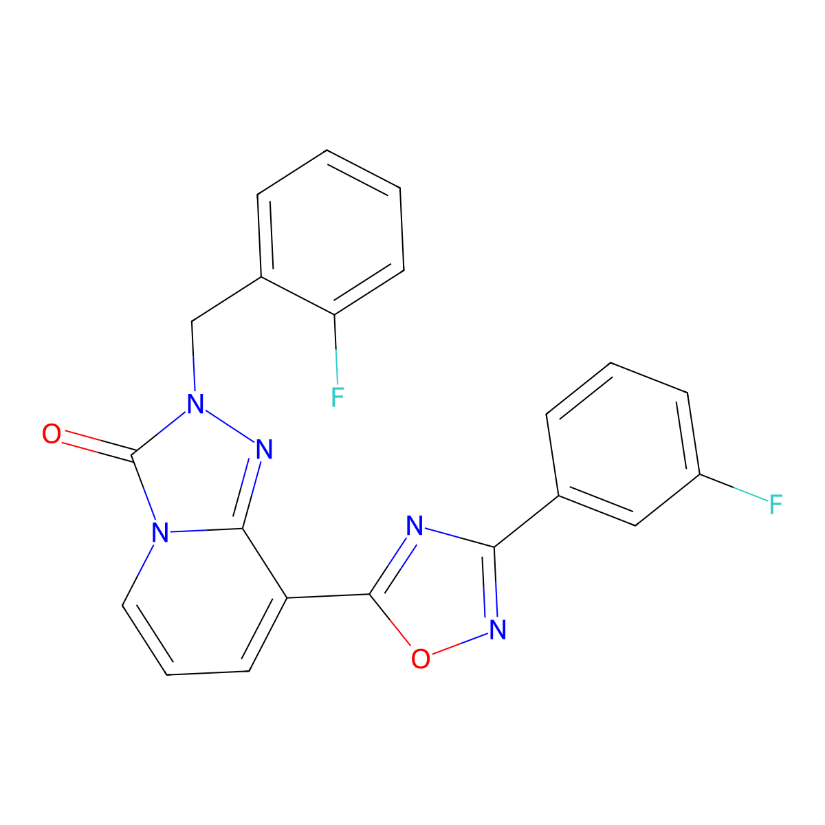 2-(2-fluorobenzyl)-8-(3-(3-fluorophenyl)-1,2,4-oxadiazol-5-yl)-[1,2,4]triazolo[4,3-a]pyridin-3(2H)-one molecular structure, CAS 1216590-76-9