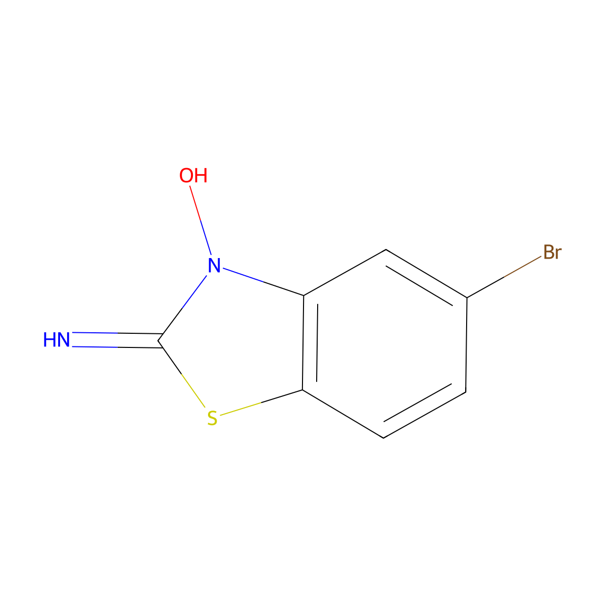 2-Amino-5-bromobenzothiazole 3-oxide molecular structure, CAS 1216671-97-4