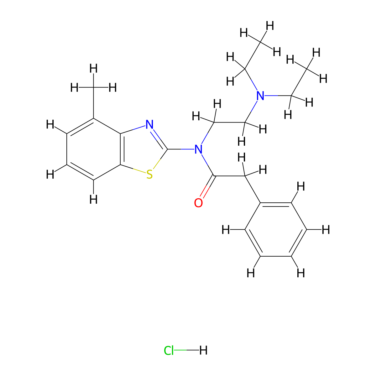 N-(2-(diethylamino)ethyl)-N-(4-methylbenzo[d]thiazol-2-yl)-2-phenylacetamide hydrochloride molecular structure, CAS 1216680-56-6