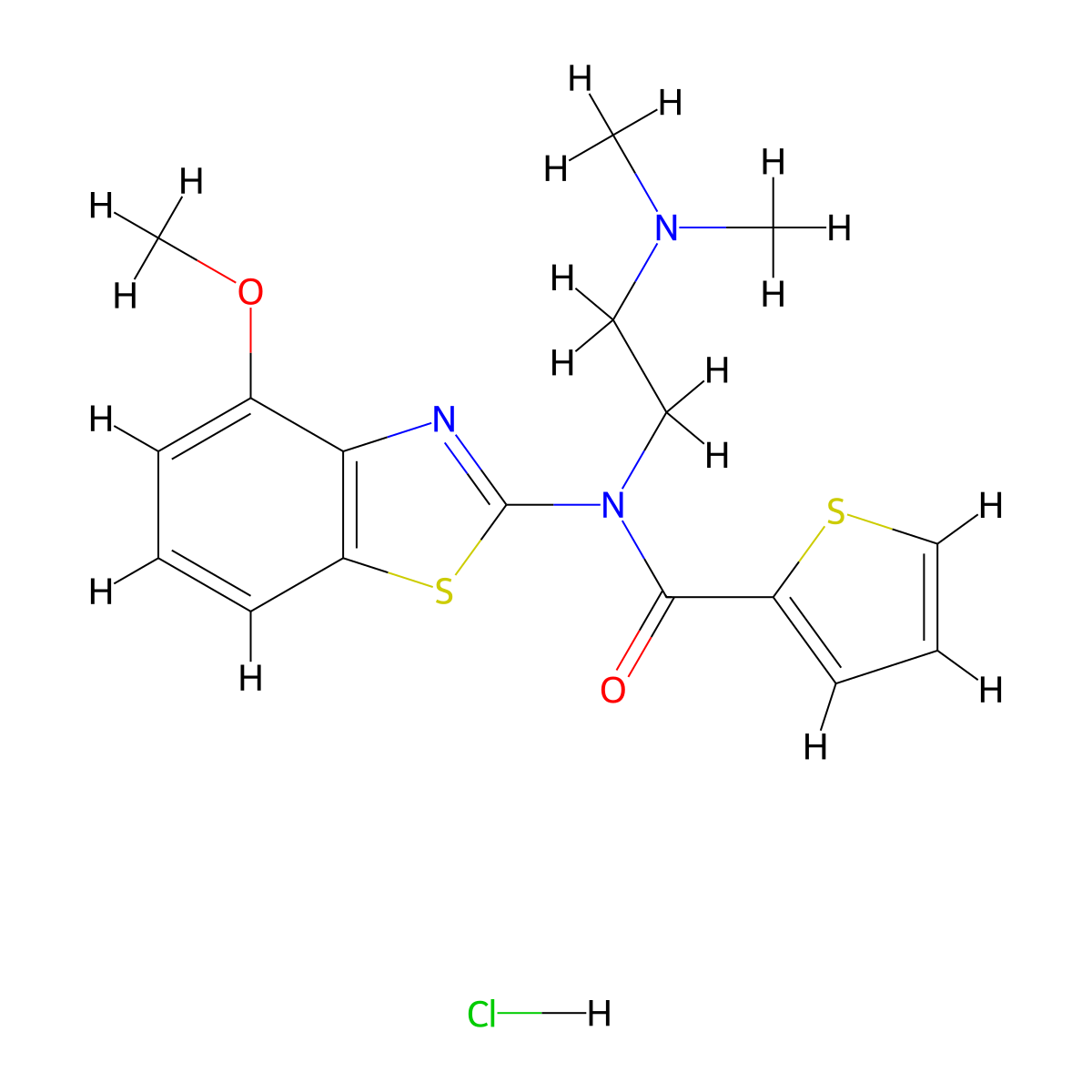 N-(2-(dimethylamino)ethyl)-N-(4-methoxybenzo[d]thiazol-2-yl)thiophene-2-carboxamide hydrochloride molecular structure, CAS 1216685-07-2