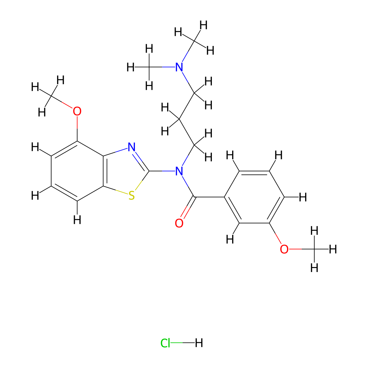 N-[3-(Dimethylamino)propyl]-3-methoxy-N-(4-methoxy-1,3-benzothiazol-2-YL)benzamide hydrochloride molecular structure, CAS 1216698-02-0