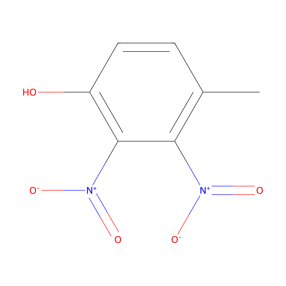 Dinitrocresols molecular structure, CAS 12167-18-9