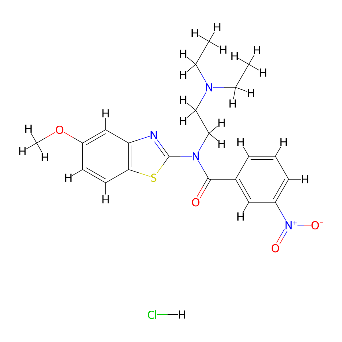 N-(2-(diethylamino)ethyl)-N-(5-methoxybenzo[d]thiazol-2-yl)-3-nitrobenzamide hydrochloride molecular structure, CAS 1216700-18-3