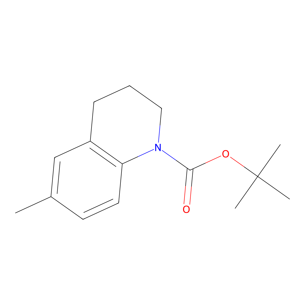 tert-Butyl 6-methyl-3,4-dihydroquinoline-1(2H)-carboxylate molecular structure, CAS 121671-84-9