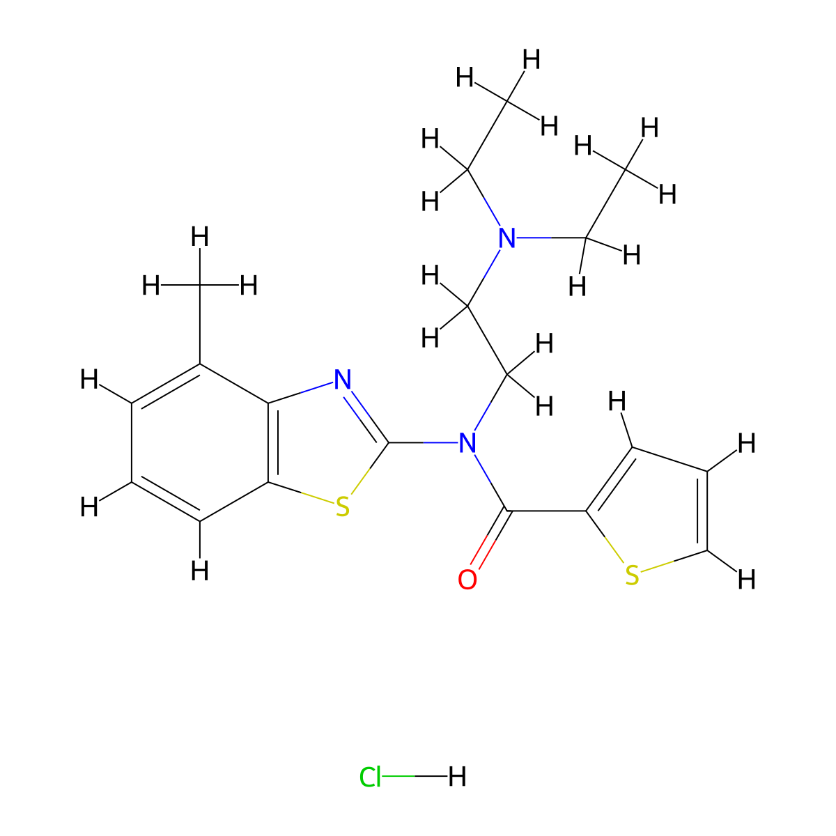 N-(2-(diethylamino)ethyl)-N-(4-methylbenzo[d]thiazol-2-yl)thiophene-2-carboxamide hydrochloride molecular structure, CAS 1216739-43-3