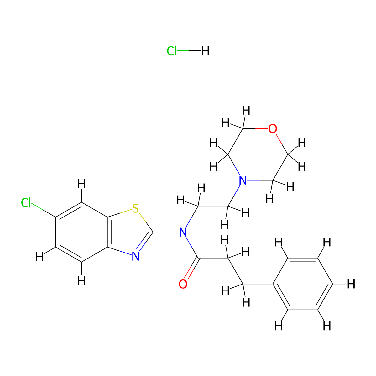 N-(6-chlorobenzo[d]thiazol-2-yl)-N-(2-morpholinoethyl)-3-phenylpropanamide hydrochloride molecular structure, CAS 1216751-11-9