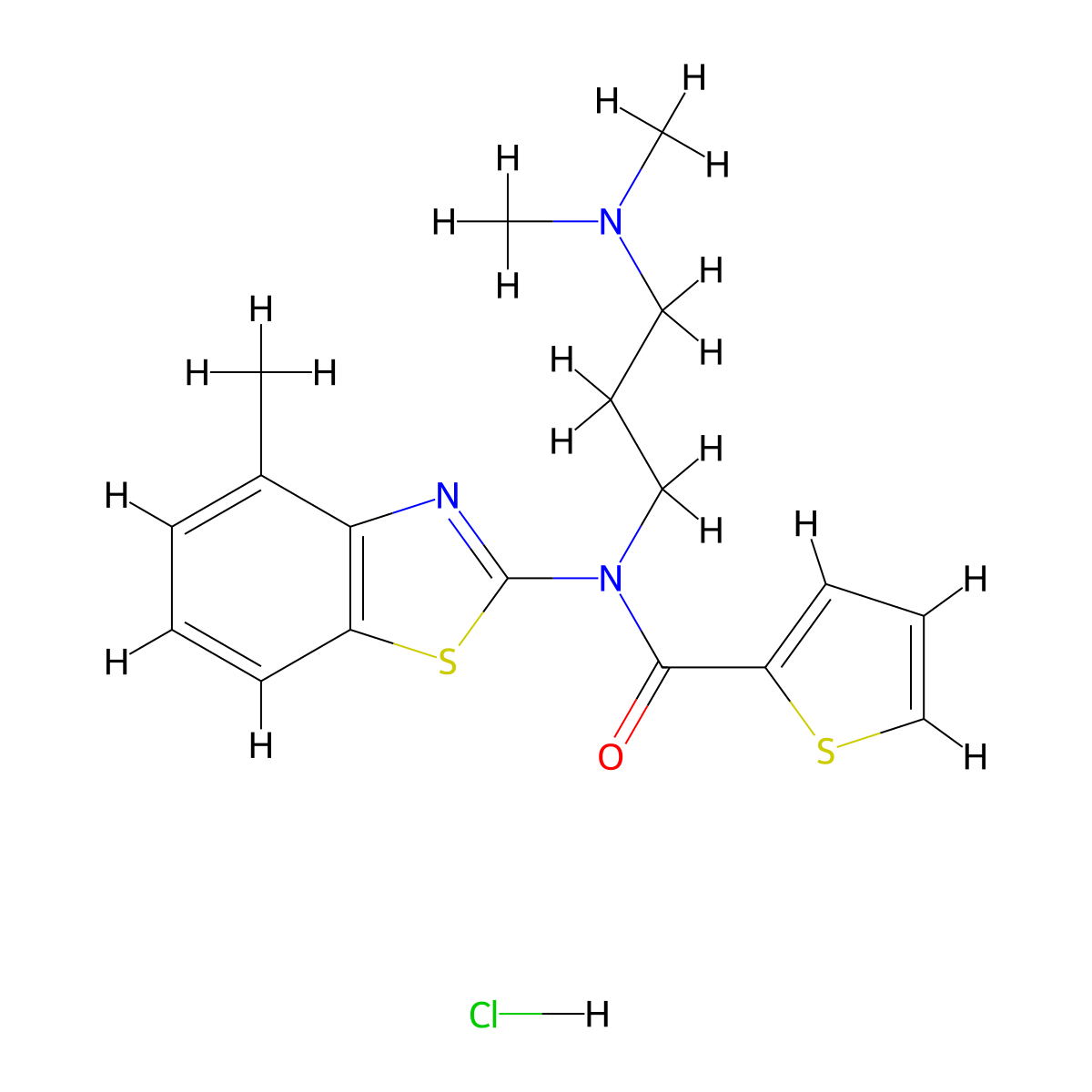 N-(3-(dimethylamino)propyl)-N-(4-methylbenzo[d]thiazol-2-yl)thiophene-2-carboxamide hydrochloride molecular structure, CAS 1216751-63-1