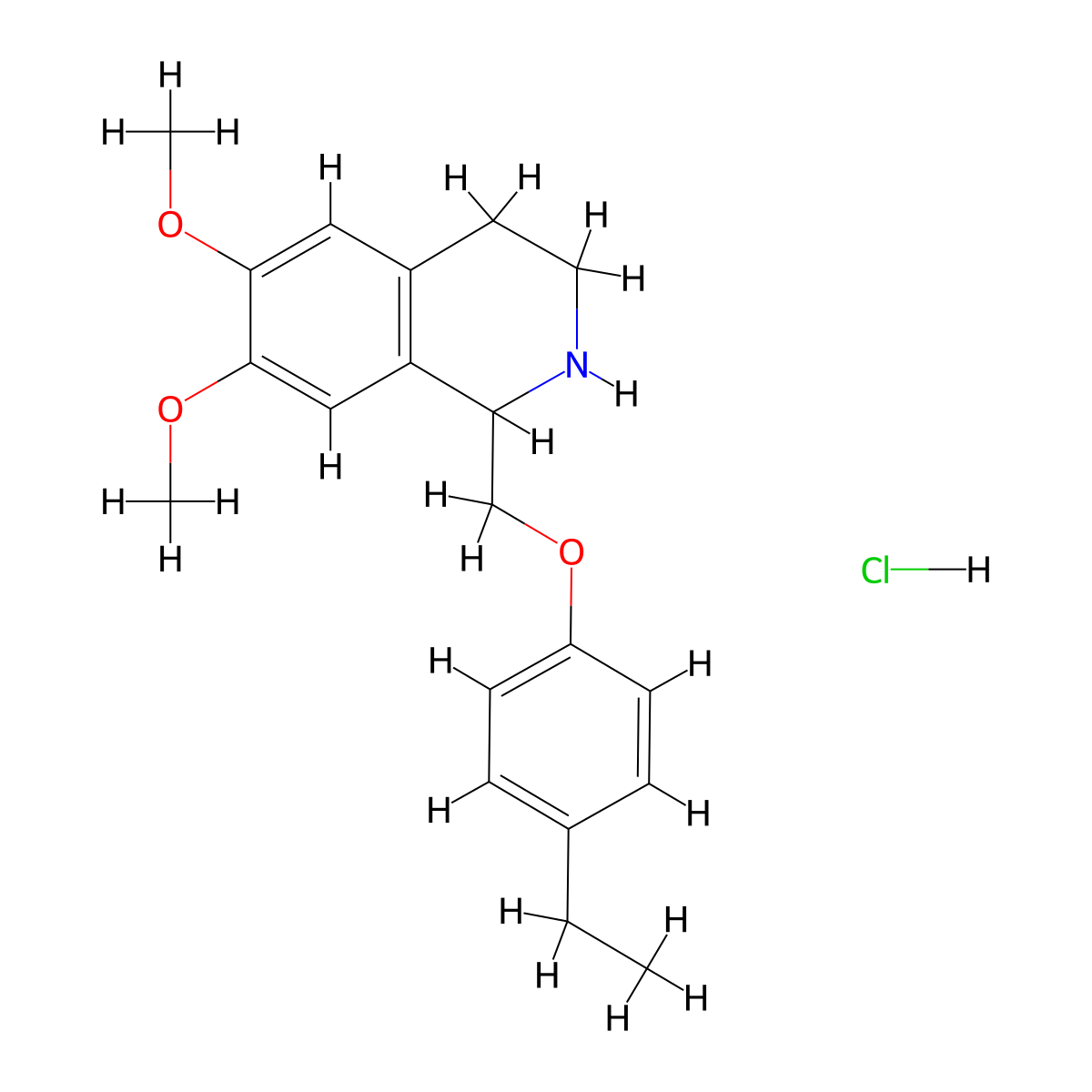 1-((4-Ethylphenoxy)methyl)-6,7-dimethoxy-1,2,3,4-tetrahydroisoquinoline hydrochloride molecular structure, CAS 1216774-30-9