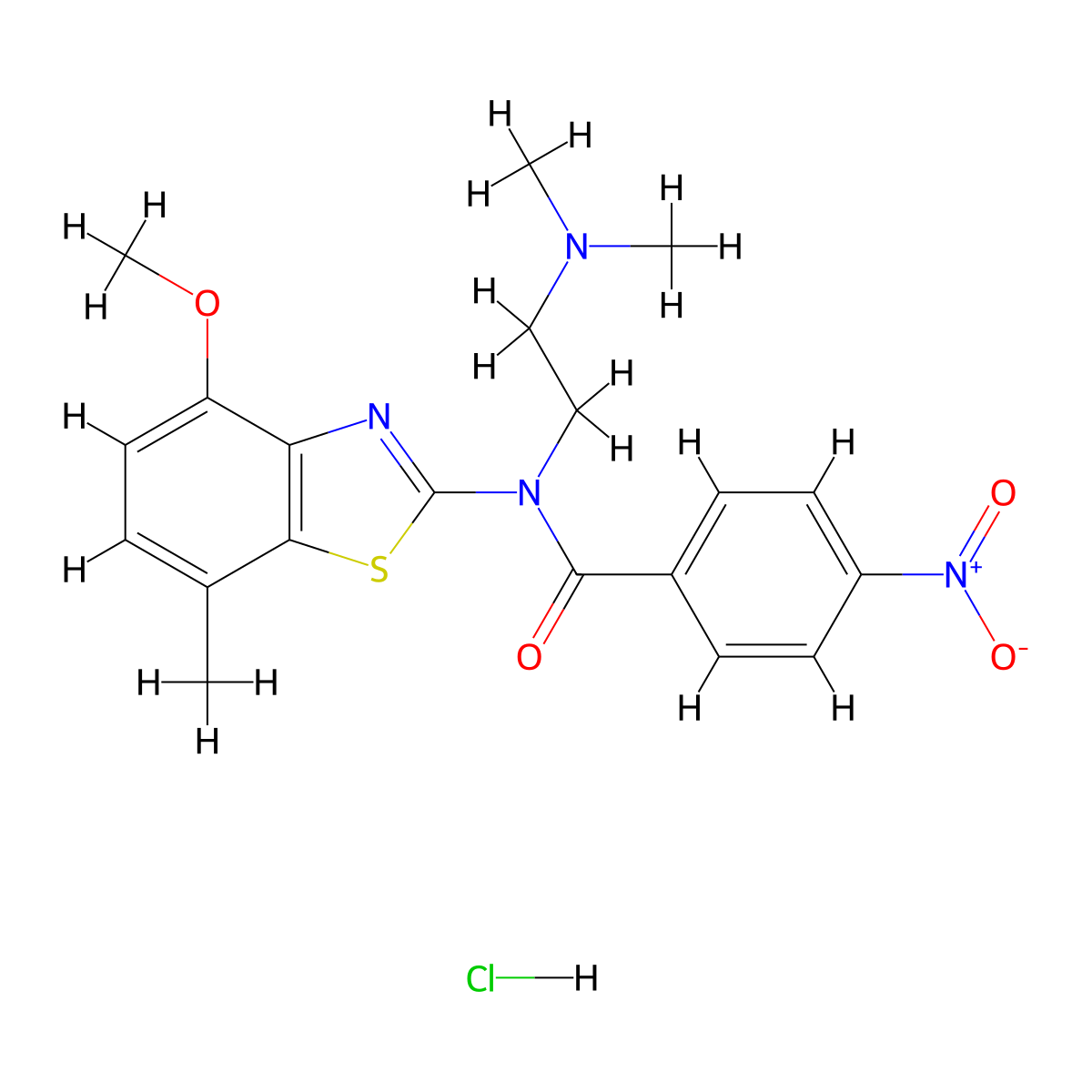 N-(2-(dimethylamino)ethyl)-N-(4-methoxy-7-methylbenzo[d]thiazol-2-yl)-4-nitrobenzamide hydrochloride molecular structure, CAS 1216776-49-6