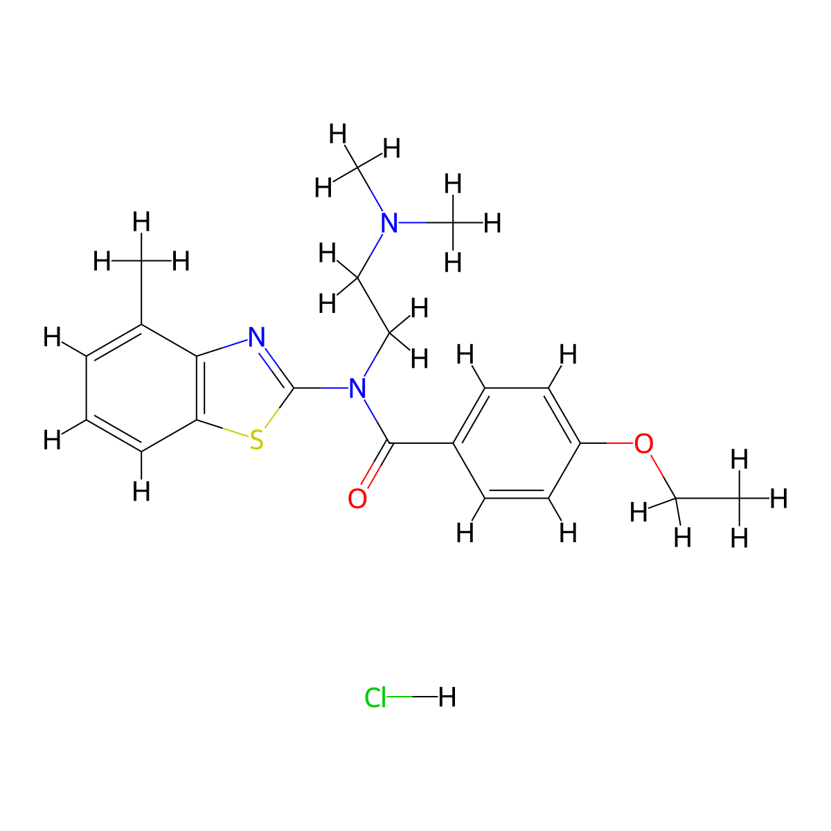 N-(2-(dimethylamino)ethyl)-4-ethoxy-N-(4-methylbenzo[d]thiazol-2-yl)benzamide hydrochloride molecular structure, CAS 1216779-07-5