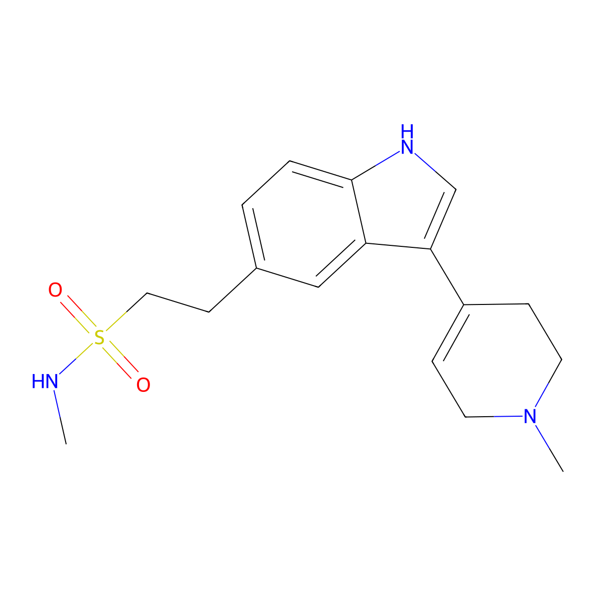 3,4-Didehydronaratriptan molecular structure, CAS 121679-20-7