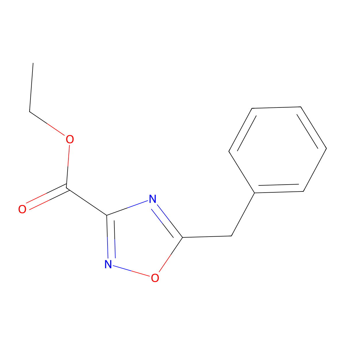 Ethyl 5-Benzyl-1,2,4-oxadiazole-3-carboxylate molecular structure, CAS 1216803-85-8