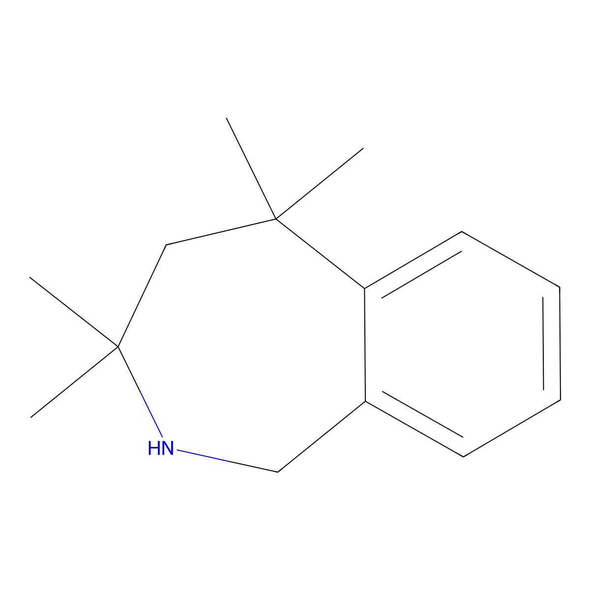 3,3,5,5-tetramethyl-2,3,4,5-tetrahydro-1H-2-benzazepine molecular structure, CAS 1216817-97-8