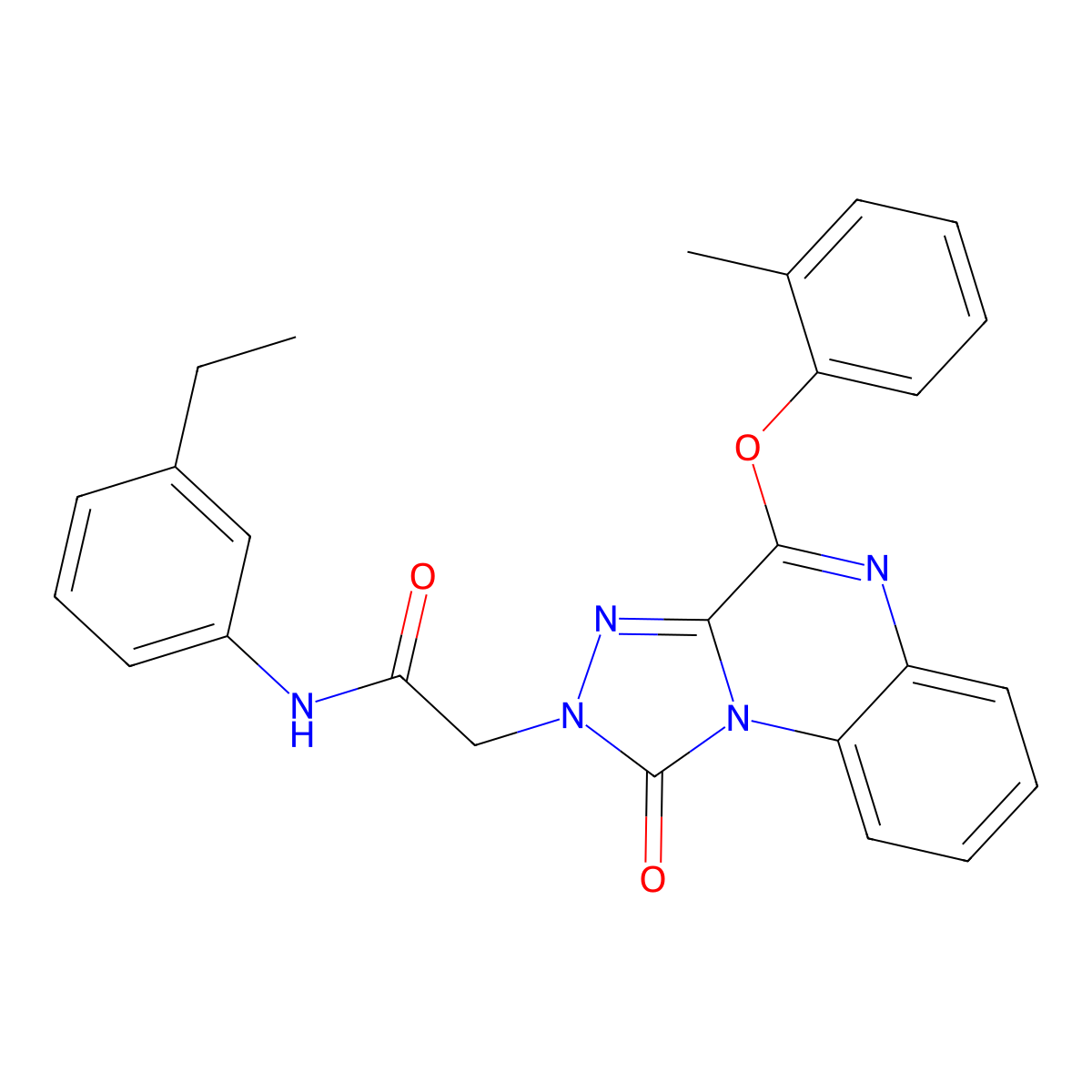 N-(3-ethylphenyl)-2-[4-(2-methylphenoxy)-1-oxo-1H,2H-[1,2,4]triazolo[4,3-a]quinoxalin-2-yl]acetamide molecular structure, CAS 1216818-20-0