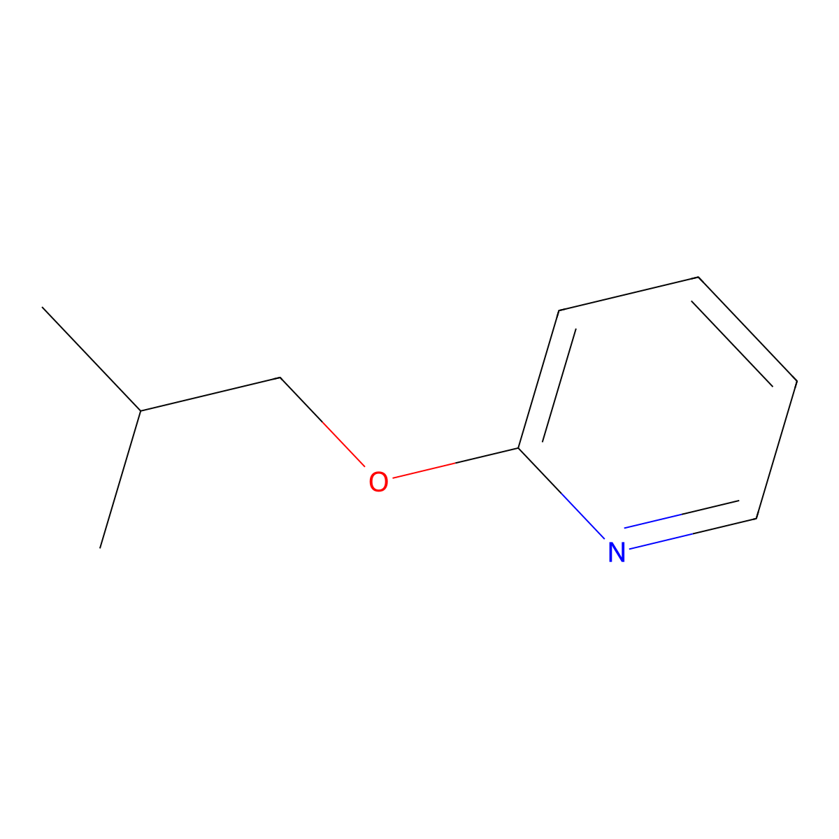 2-Isobutoxypyridine molecular structure, CAS 1216841-32-5