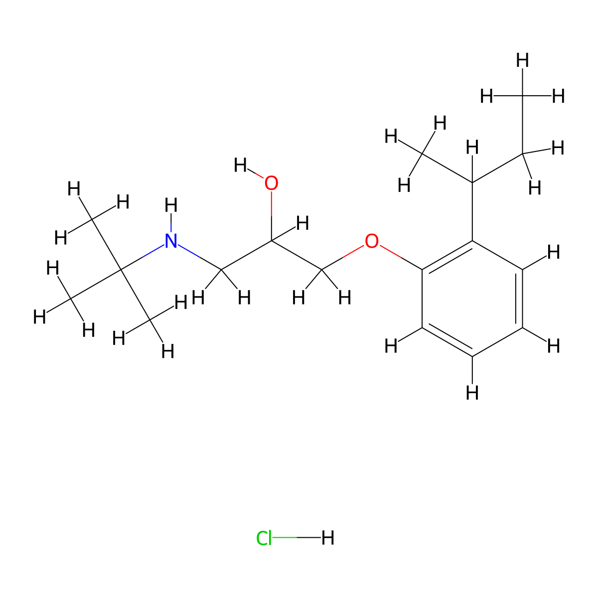1-(2-(Sec-butyl)phenoxy)-3-(tert-butylamino)propan-2-ol hydrochloride molecular structure, CAS 1216845-73-6