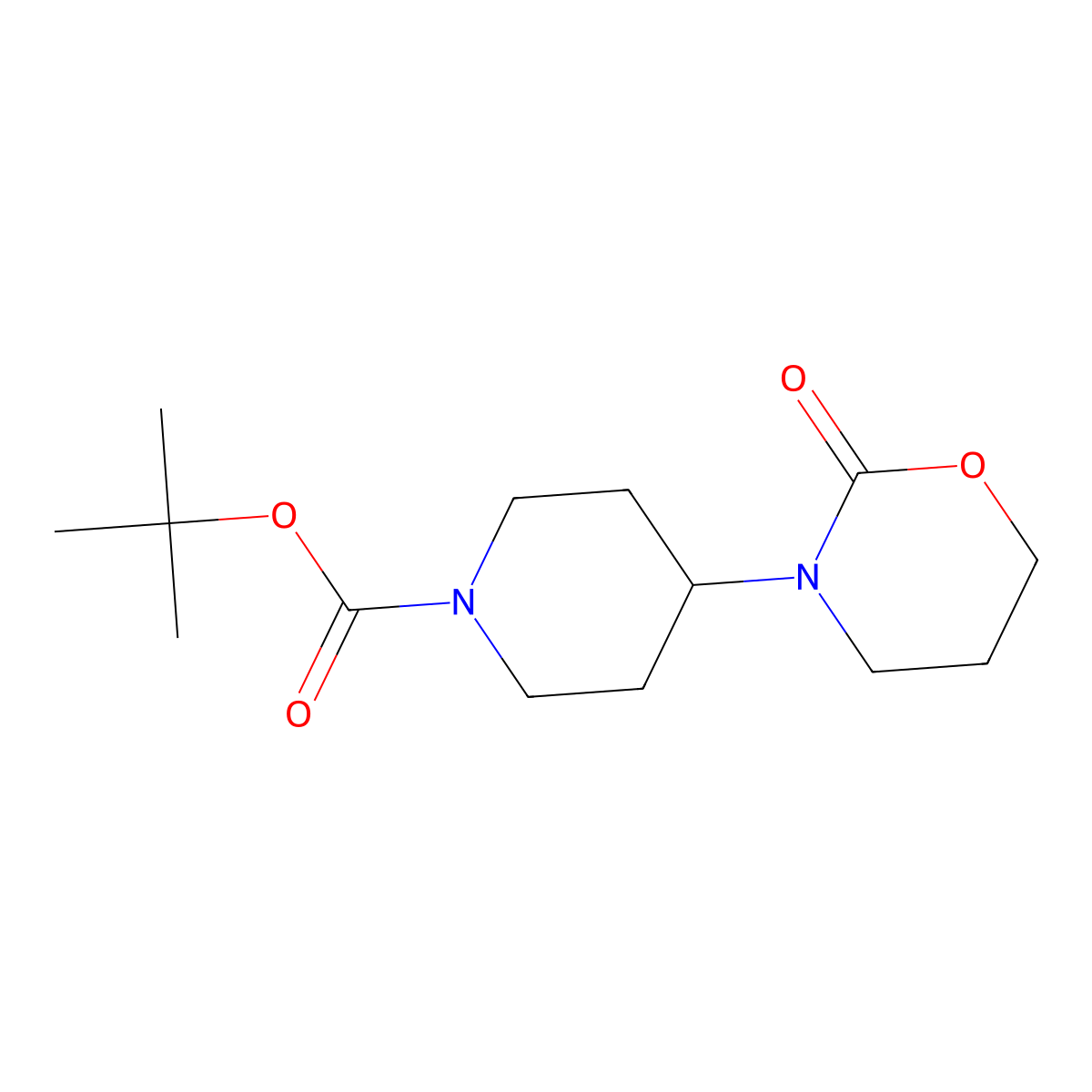 tert-Butyl 4-(2-Oxo-1,3-oxazinan-3-yl)piperidine-1-carboxylate molecular structure, CAS 1216859-23-2