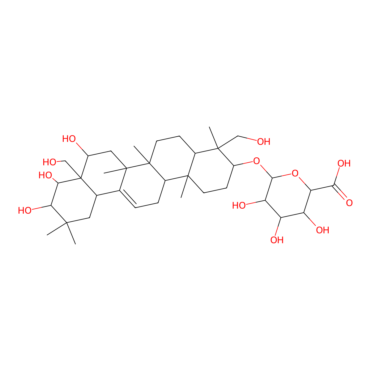 Deacylgymnemic acid molecular structure, CAS 121686-42-8