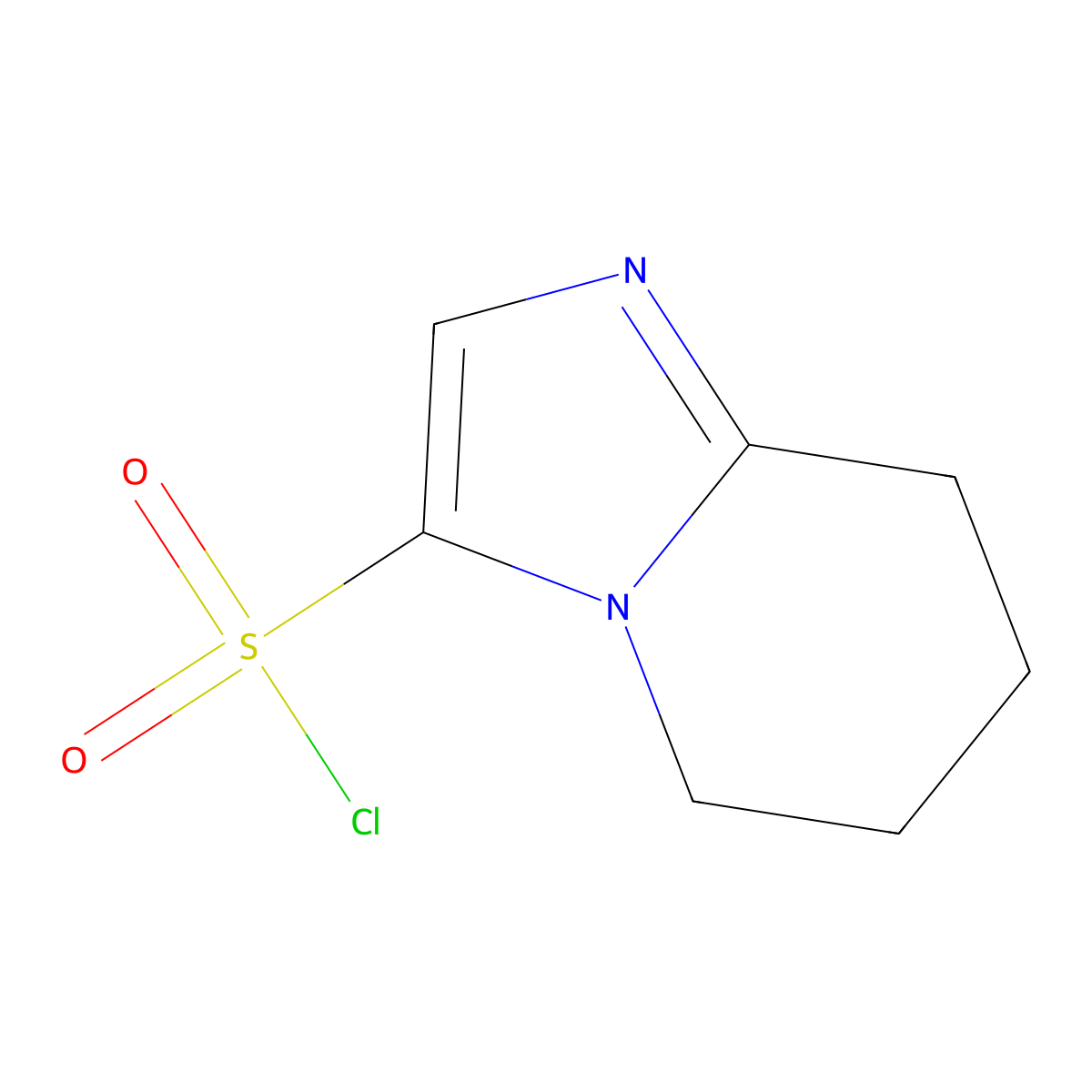 5H,6H,7H,8H-imidazo[1,2-a]pyridine-3-sulfonyl chloride molecular structure, CAS 1216892-47-5