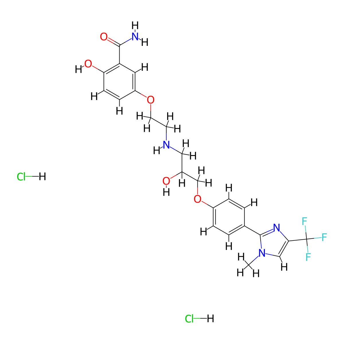 CGP 20712 dihydrochloride molecular structure, CAS 1216905-73-5