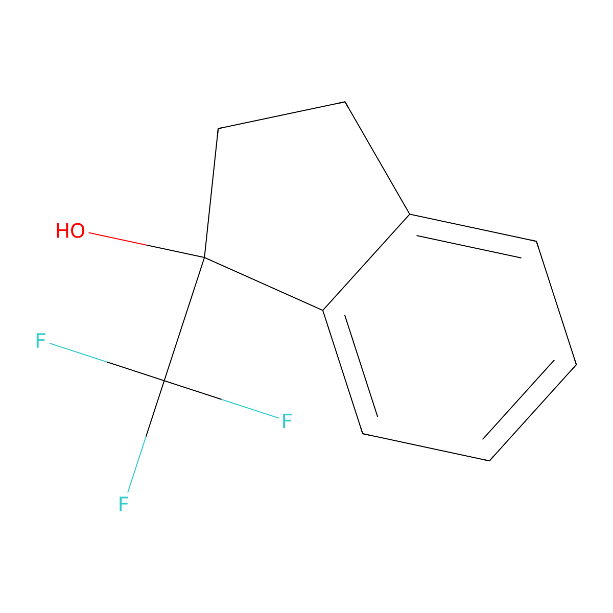 1-(Trifluoromethyl)-1-indanol molecular structure, CAS 121692-27-1