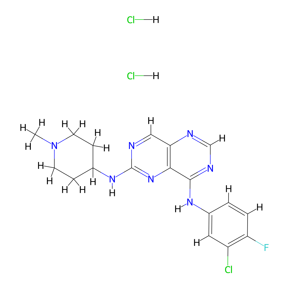 Bibx 1382 dihydrochloride molecular structure, CAS 1216920-18-1