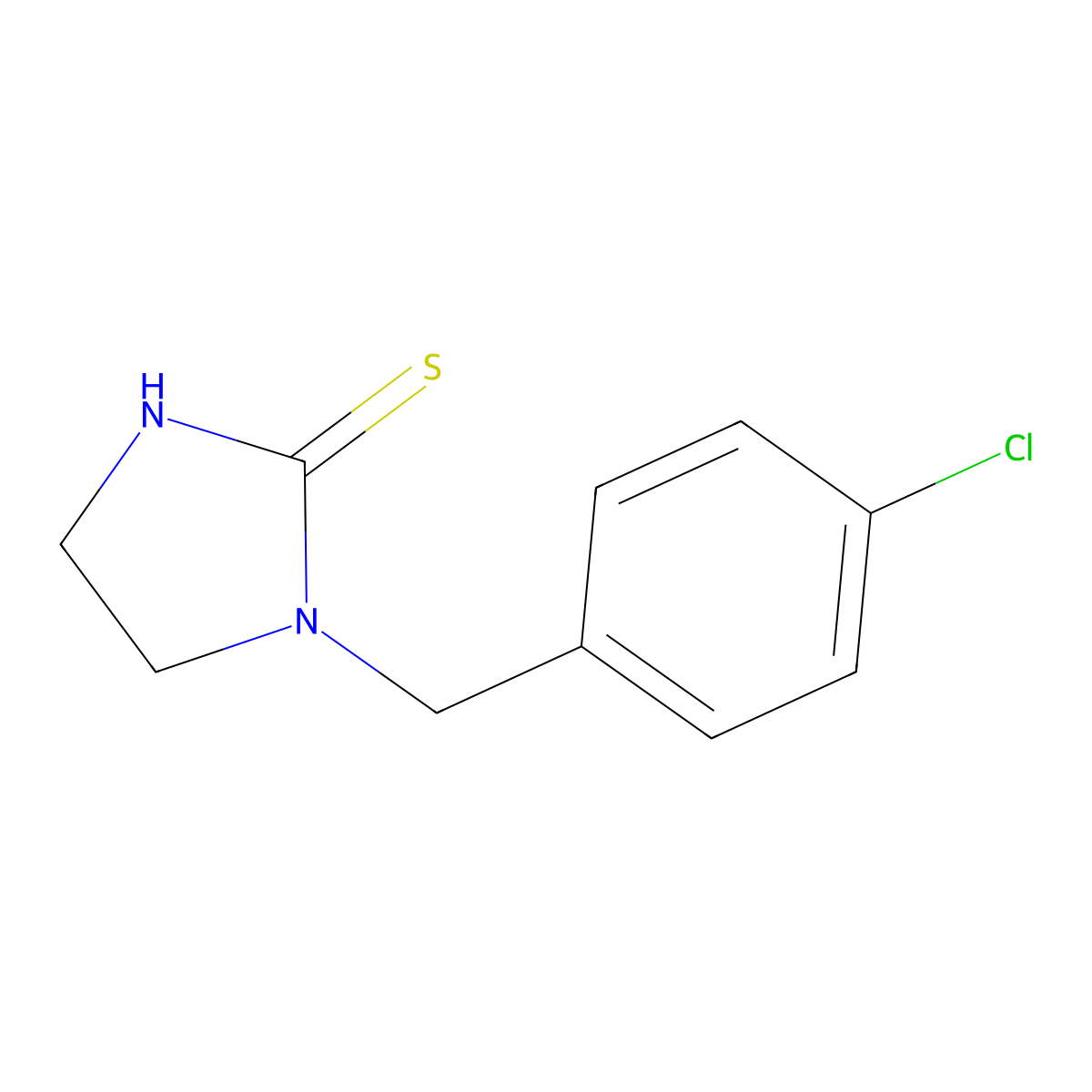 1-(4-chlorobenzyl)tetrahydro-2H-imidazole-2-thione molecular structure, CAS 1216943-96-2