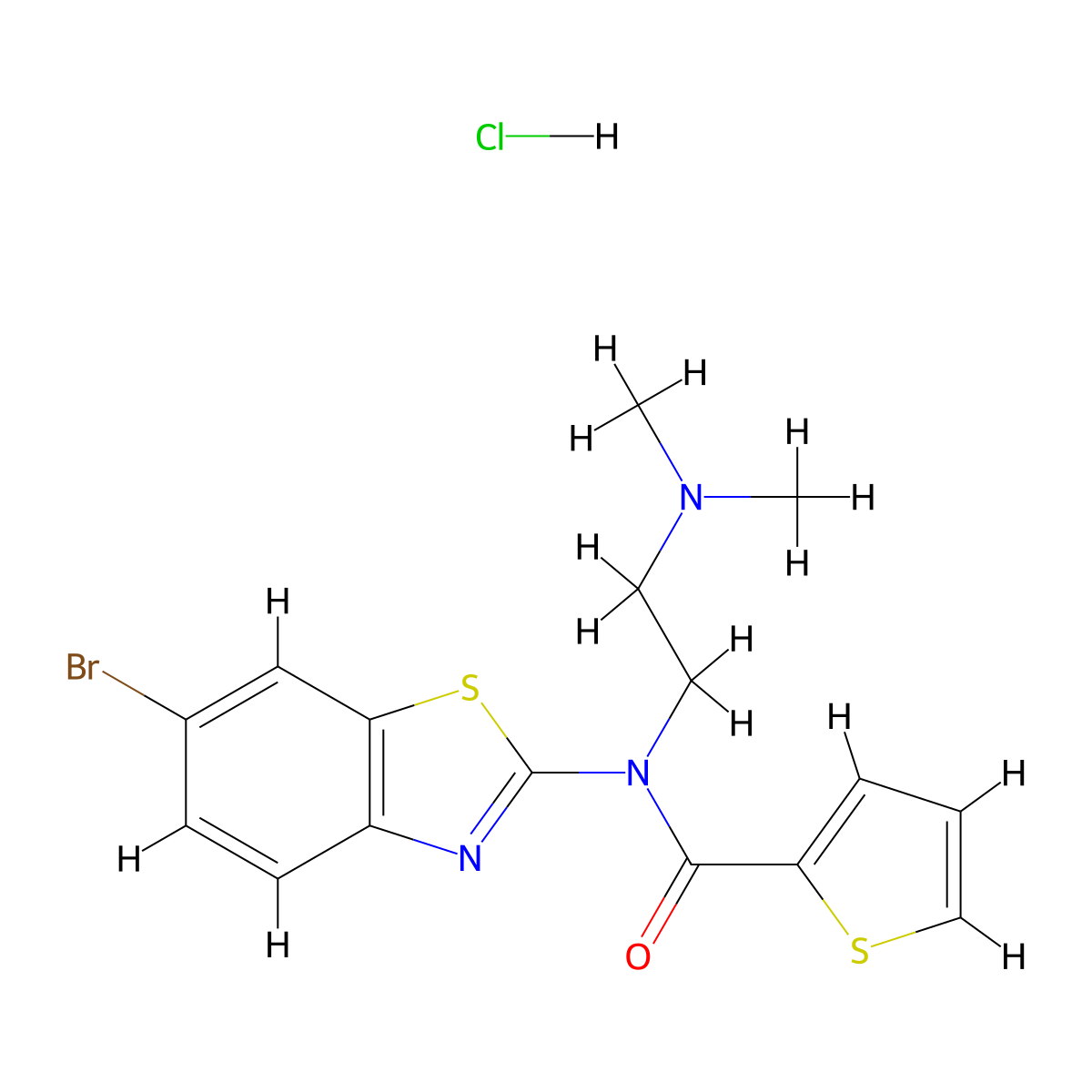 N-(6-Bromo-1,3-benzothiazol-2-YL)-N-[2-(dimethylamino)ethyl]thiophene-2-carboxamide hydrochloride molecular structure, CAS 1216961-45-3