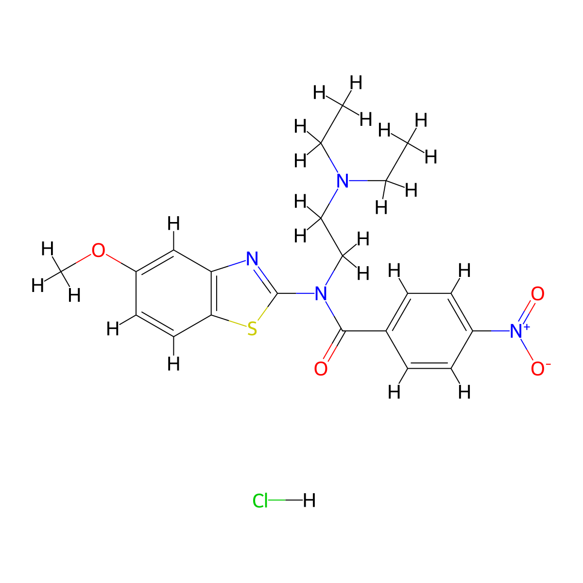 N-(2-(diethylamino)ethyl)-N-(5-methoxybenzo[d]thiazol-2-yl)-4-nitrobenzamide hydrochloride molecular structure, CAS 1216967-78-0