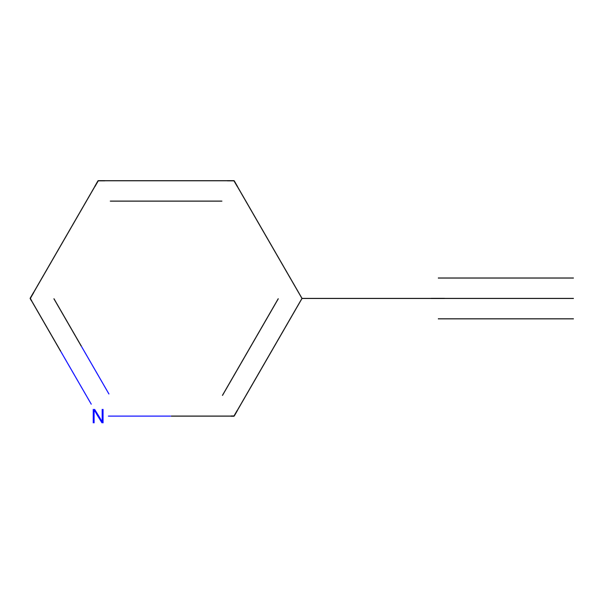 3-Ethynylpyridine molecular structure, CAS 121697-66-3