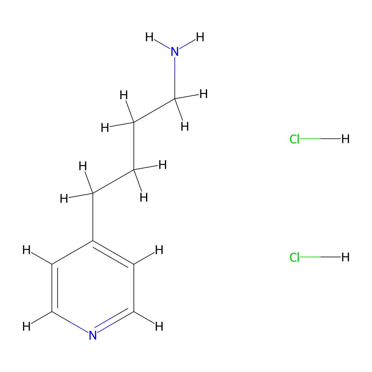 4-(Pyridin-4-yl)butan-1-amine dihydrochloride molecular structure, CAS 1216989-68-2