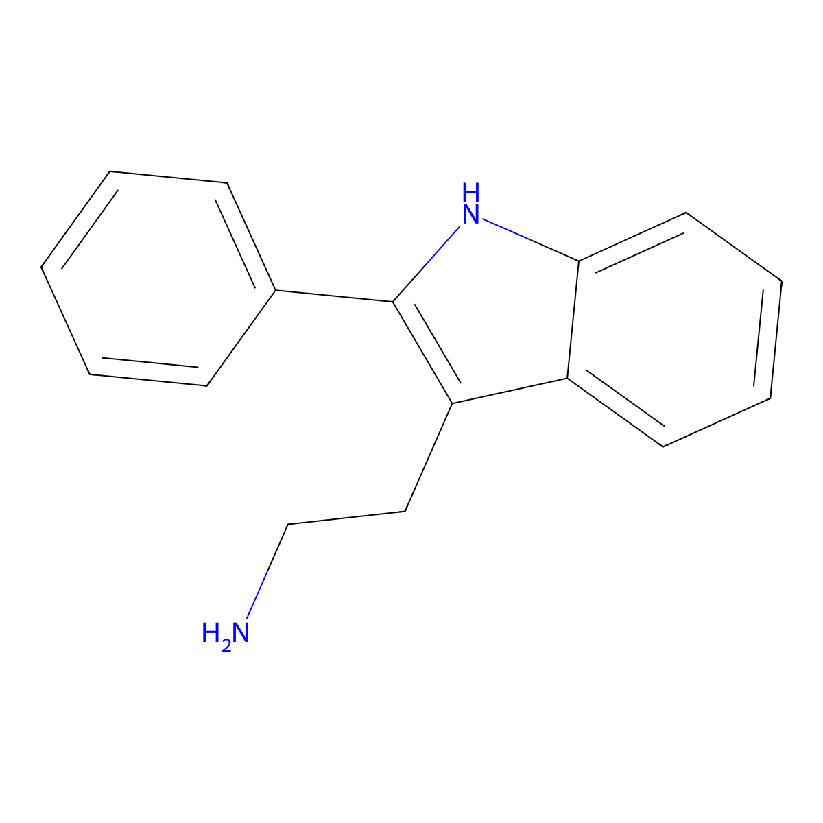 2-(2-phenyl-1H-indol-3-yl)ethanamine molecular structure, CAS 1217-80-7