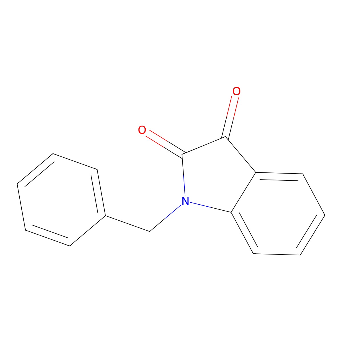 1-Benzylisatin molecular structure, CAS 1217-89-6
