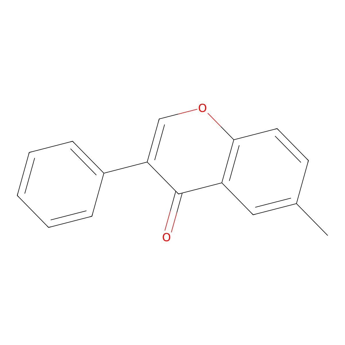 6-methyl-3-phenyl-4H-chromen-4-one molecular structure, CAS 1217-93-2