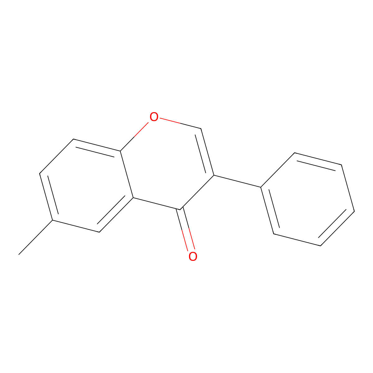 6-methyl-3-phenyl-4H-chromen-4-one molecular structure, CAS 1217-93-2