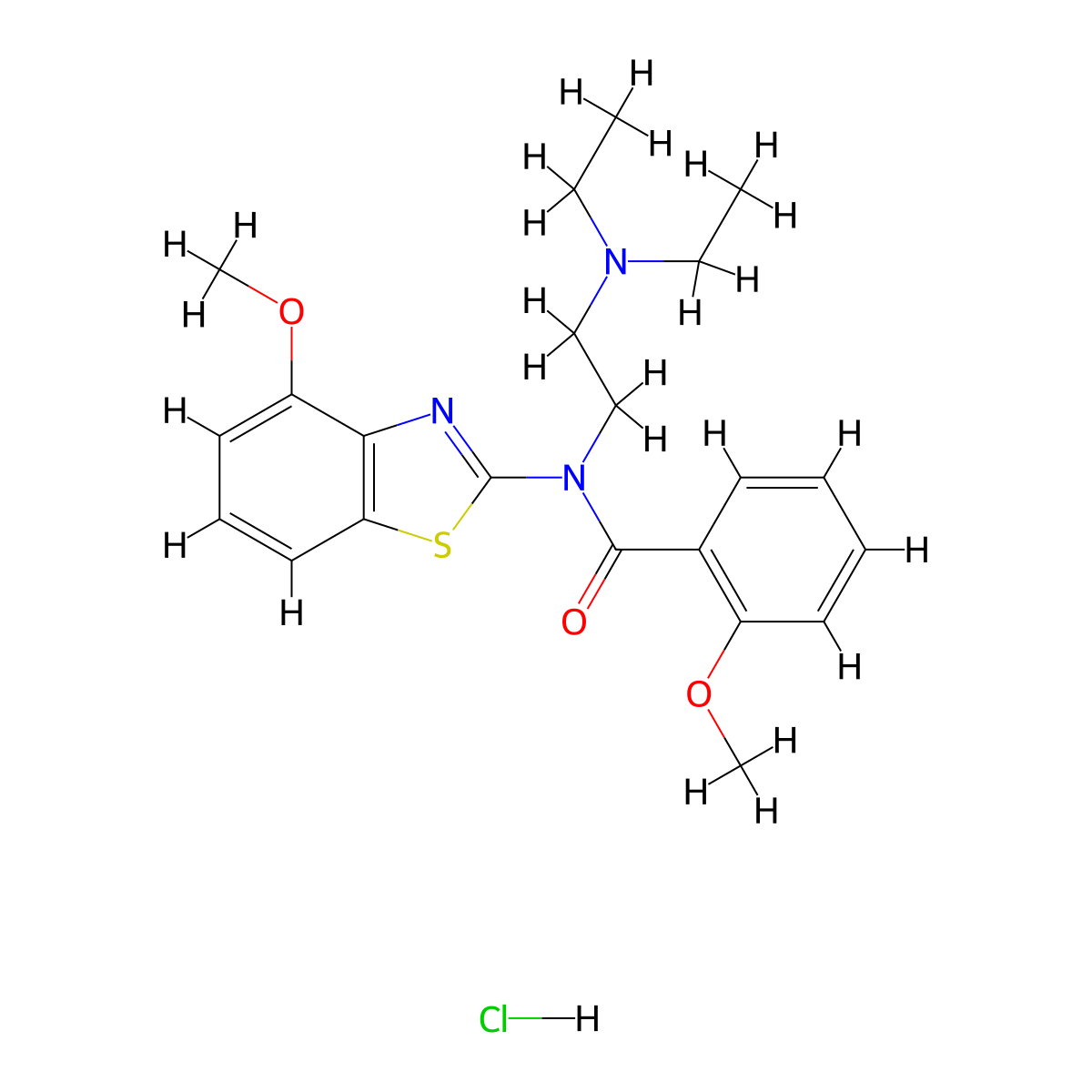 N-(2-(diethylamino)ethyl)-2-methoxy-N-(4-methoxybenzo[d]thiazol-2-yl)benzamide hydrochloride molecular structure, CAS 1217001-57-4