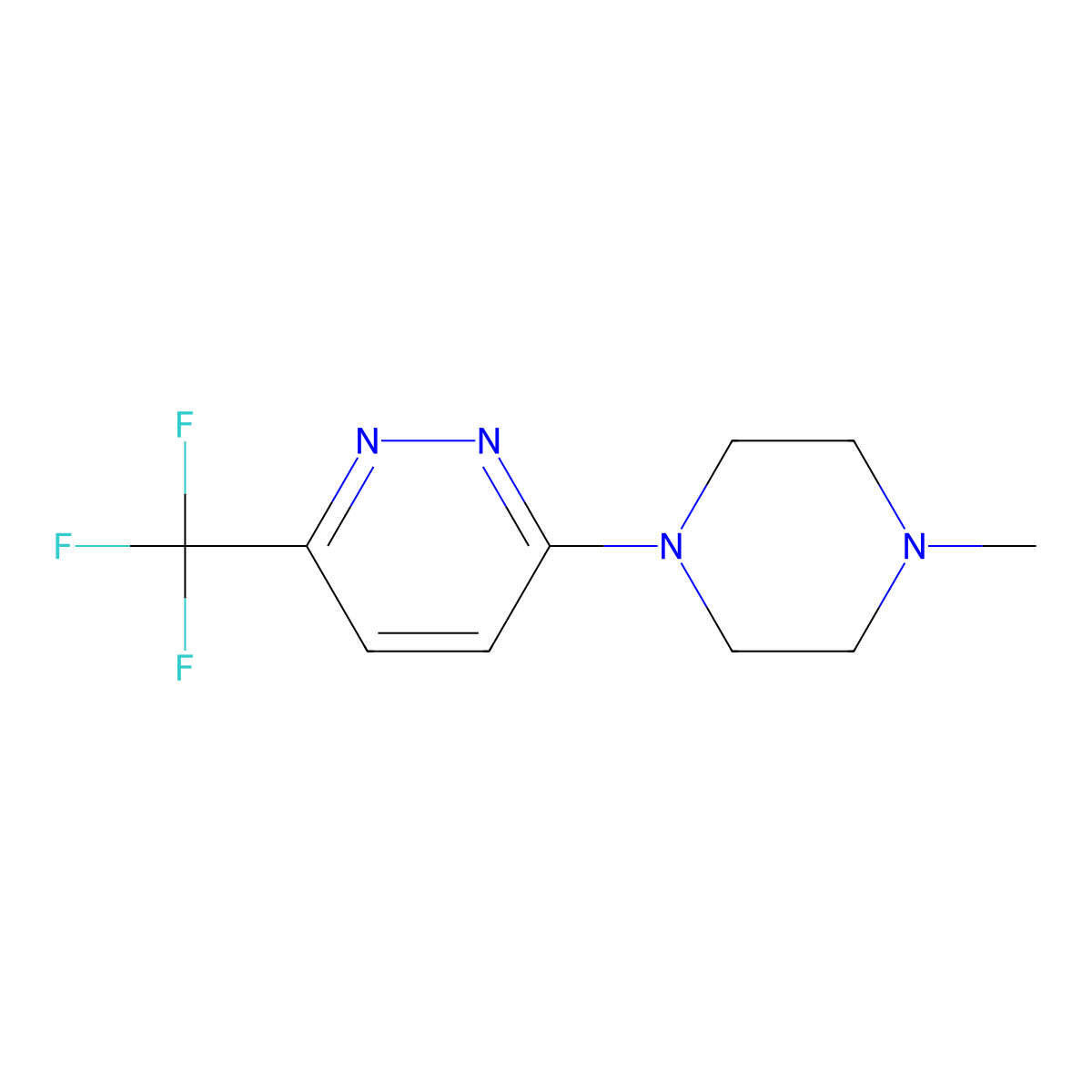 3-(4-Methylpiperazin-1-yl)-6-(trifluoromethyl)pyridazine molecular structure, CAS 1217006-35-3