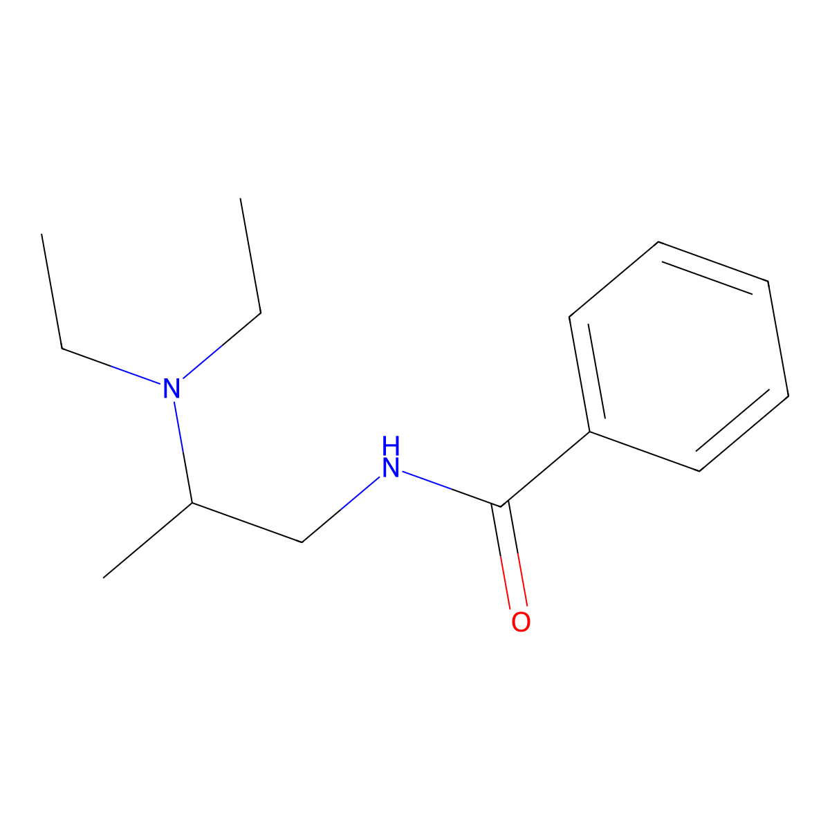 N-[2-(diethylamino)propyl]benzamide molecular structure, CAS 1217015-50-3