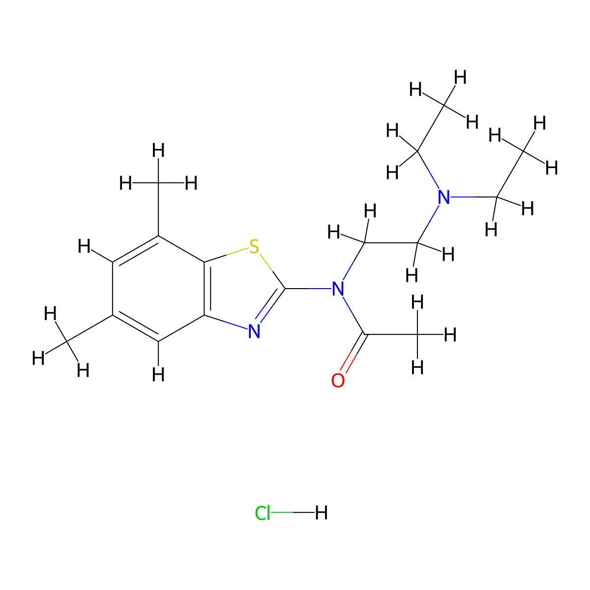 N-[2-(Diethylamino)ethyl]-N-(5,7-dimethyl-1,3-benzothiazol-2-YL)acetamide hydrochloride molecular structure, CAS 1217016-09-5