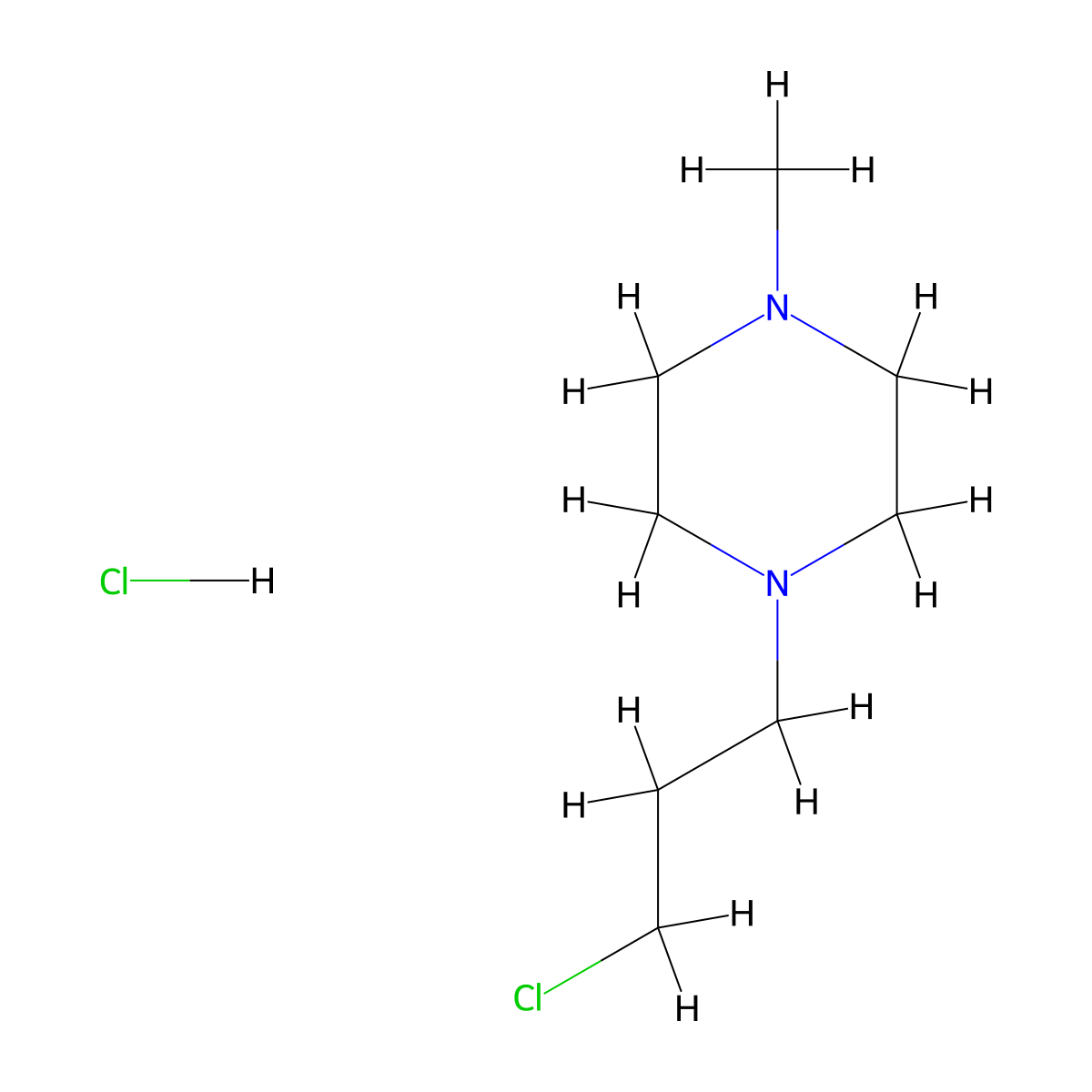 1-(3-Chloropropyl)-4-methylpiperazine hydrochloride molecular structure, CAS 1217018-61-5