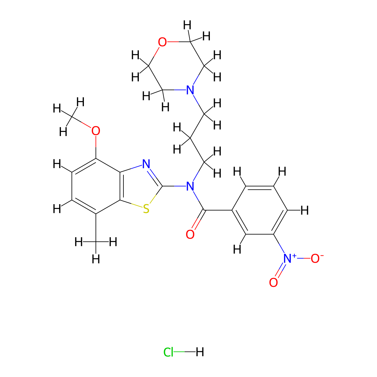 N-(4-methoxy-7-methylbenzo[d]thiazol-2-yl)-N-(3-morpholinopropyl)-3-nitrobenzamide hydrochloride molecular structure, CAS 1217022-55-3
