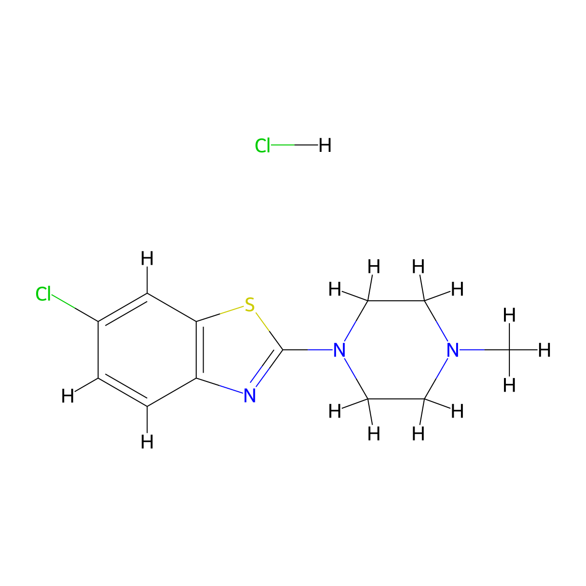 6-Chloro-2-(4-methylpiperazin-1-yl)benzo[d]thiazole hydrochloride molecular structure, CAS 1217025-88-1