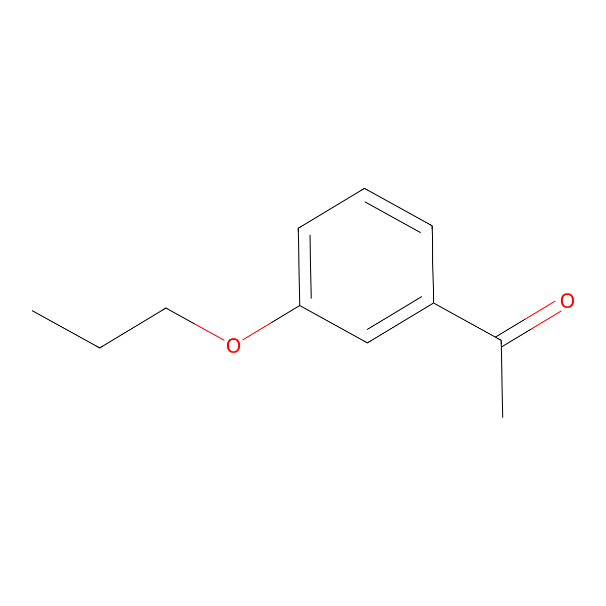1-(3-Propoxyphenyl)ethanone molecular structure, CAS 121704-77-6