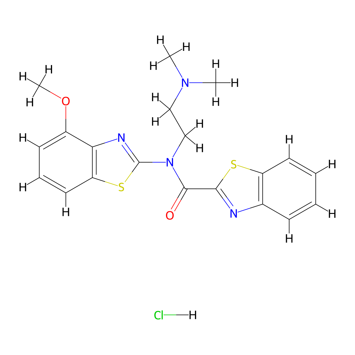 N-[2-(Dimethylamino)ethyl]-N-(4-methoxy-1,3-benzothiazol-2-YL)-1,3-benzothiazole-2-carboxamide hydrochloride molecular structure, CAS 1217081-44-1