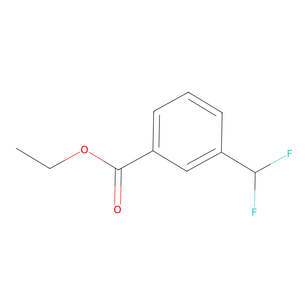 Ethyl 3-(difluoromethyl)benzoate molecular structure, CAS 1217088-28-2