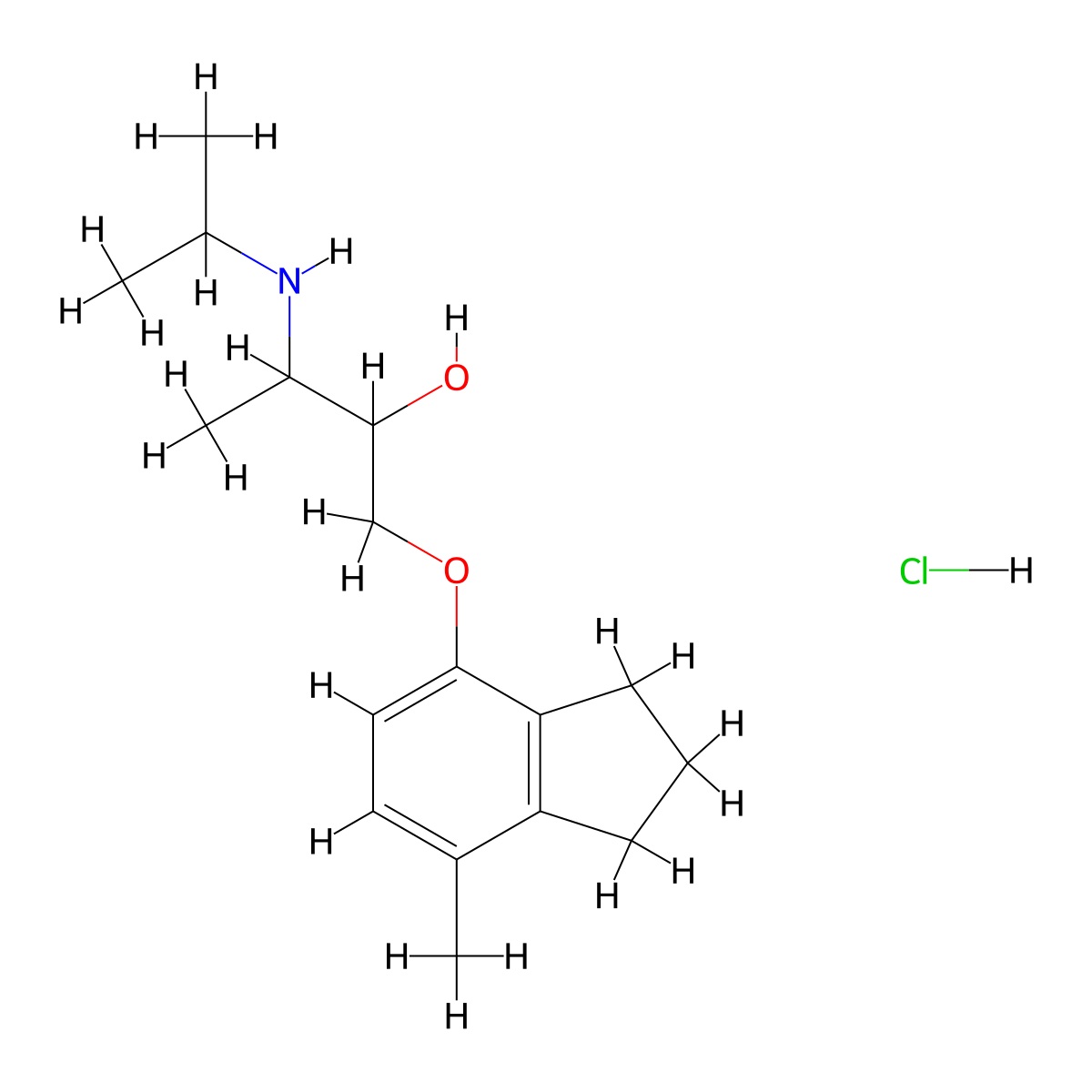 ICI-118551 hydrochloride molecular structure, CAS 1217094-53-5