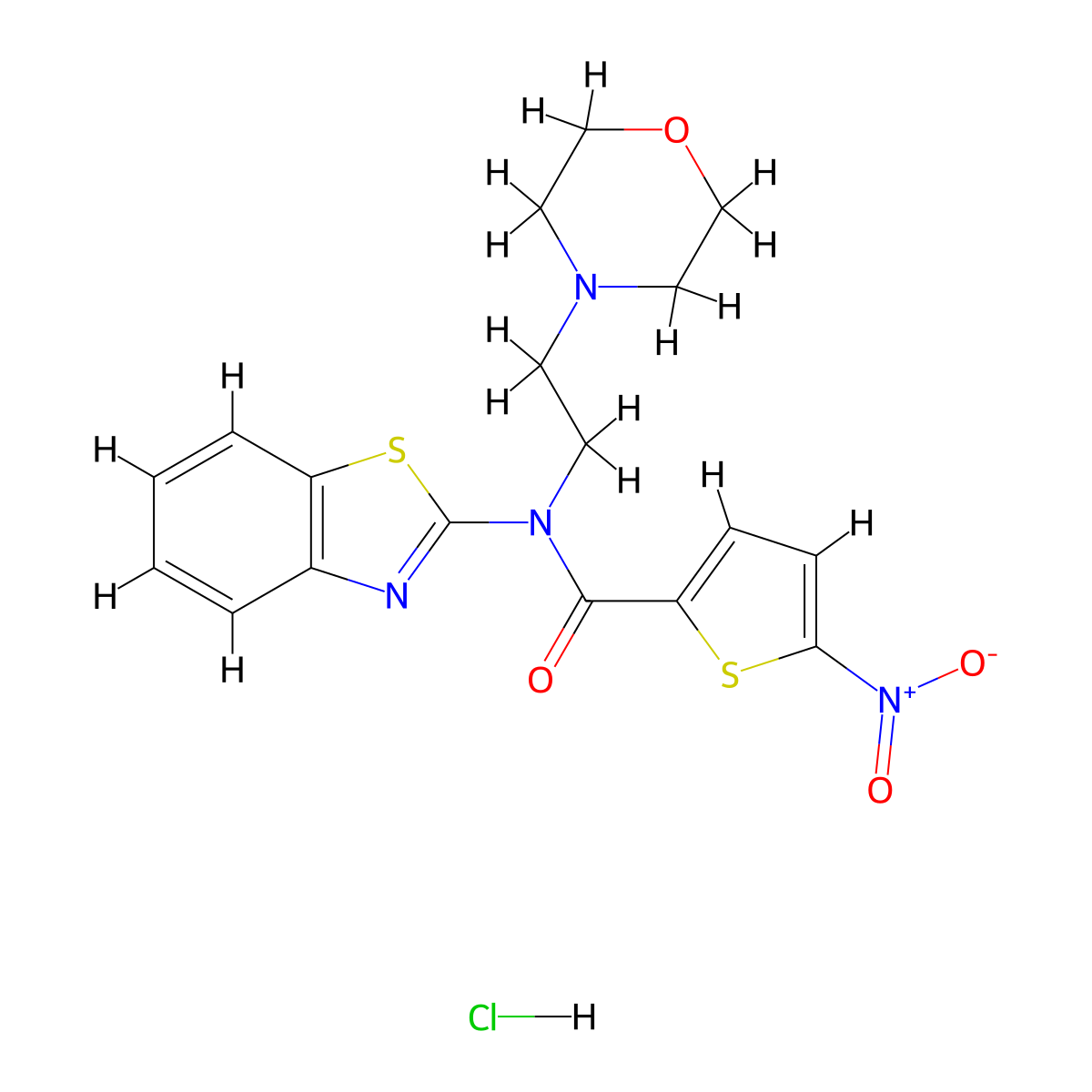 N-(benzo[d]thiazol-2-yl)-N-(2-morpholinoethyl)-5-nitrothiophene-2-carboxamide hydrochloride molecular structure, CAS 1217094-86-4